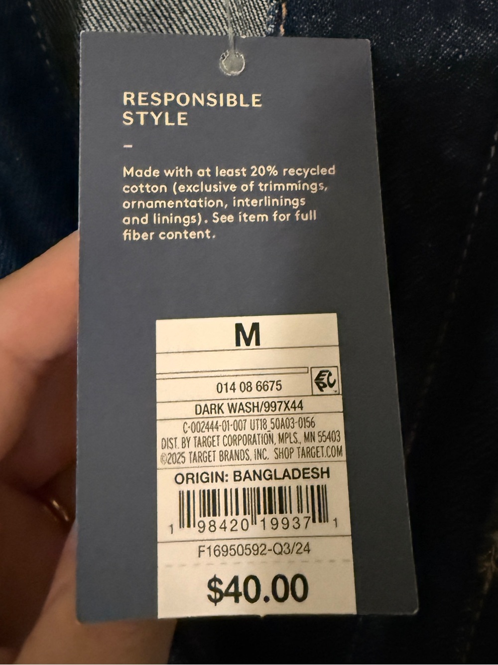 Universal Thread Denim Chore Coat - NWT Sz Medium - Picture 4 of 7